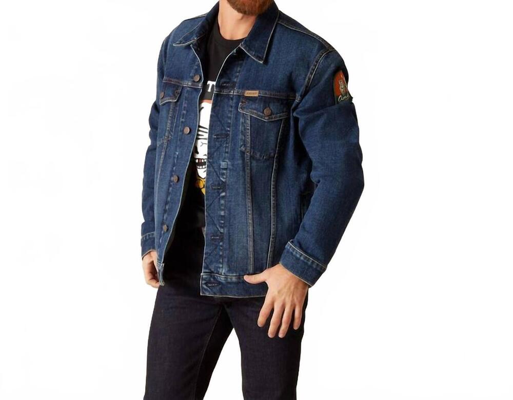 NEW ARIAT sendero trucker jacket in blue